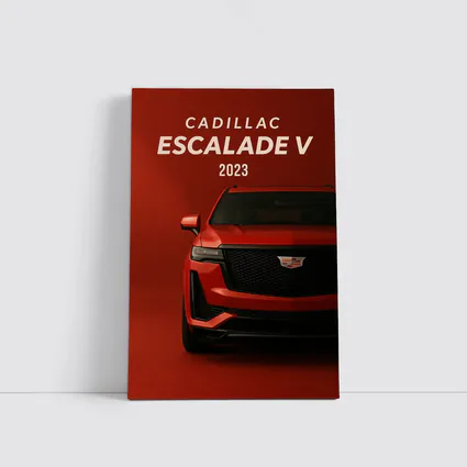 Cadillac Escalade V Red Studio Shot