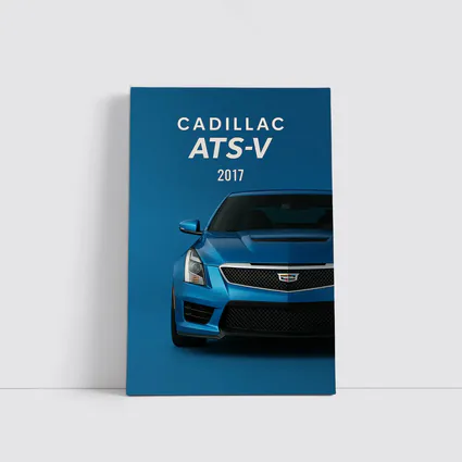 2017 Cadillac ATS-V Blue Front View