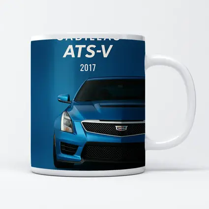 2017 Cadillac ATS-V Blue Front View