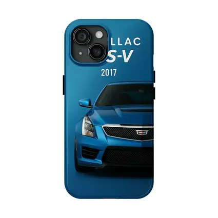 2017 Cadillac ATS-V Blue Front View
