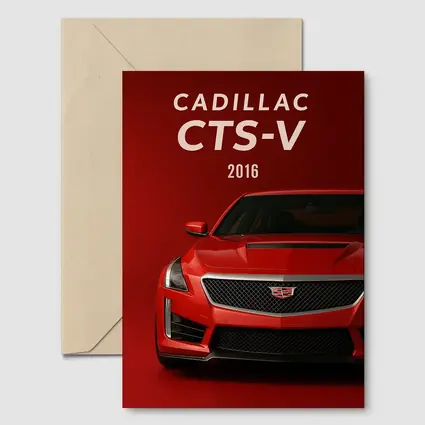Cadillac CTS Red Bold Front View