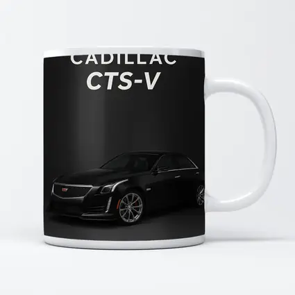 Cadillac CTS V Black on Dark Background