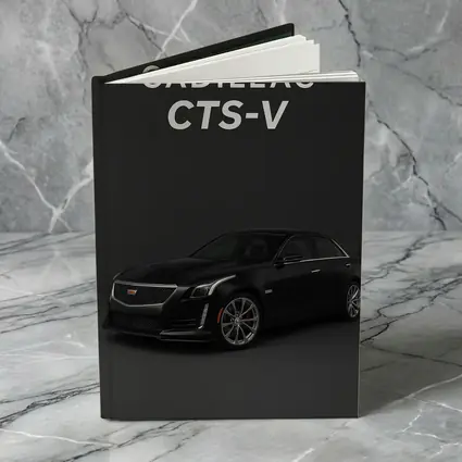 Cadillac CTS V Black on Dark Background