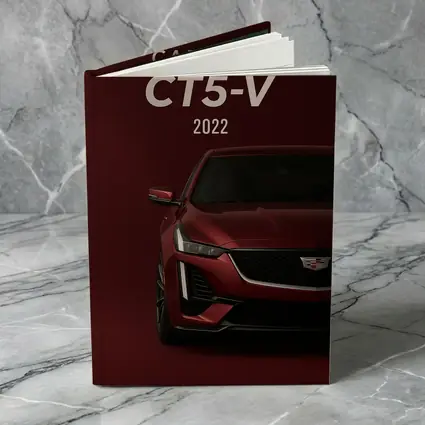 Cadillac CT5 V Dark Red Background