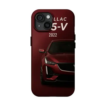 Cadillac CT5 V Dark Red Background