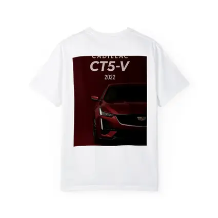 Cadillac CT5 V Dark Red Background