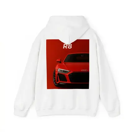 Audi R8 Red Supercar Front View