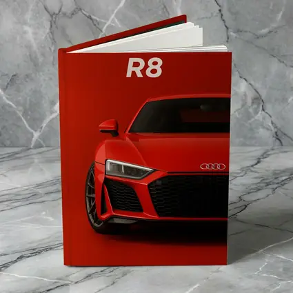 Audi R8 Red Supercar Front View