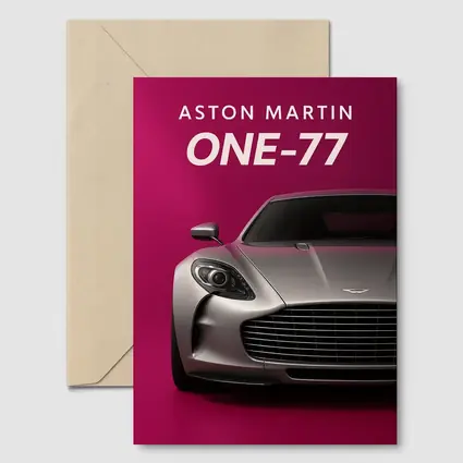 Aston Martin One Seventy Seven Pink Background