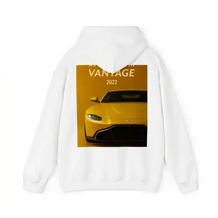 Aston Martin Vantage Yellow Studio Front View