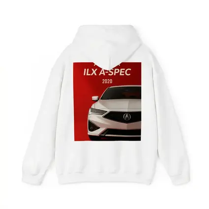 Acura ILX A-Spec White on Red