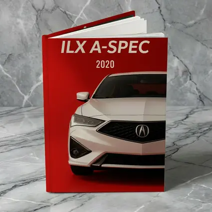 Acura ILX A-Spec White on Red