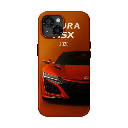 Acura NSX Red Supercar Orange Background
