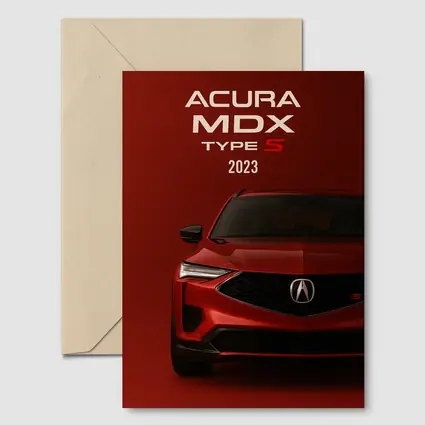 2023 Acura MDX Type S Red Background