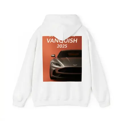 Aston Martin Vanquish Front View Orange Background