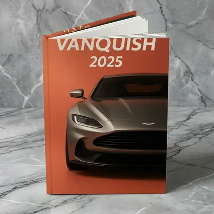 Aston Martin Vanquish Front View Orange Background