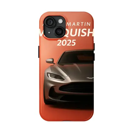 Aston Martin Vanquish Front View Orange Background