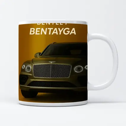 Bentley Bentayga SUV Gold Background Front View