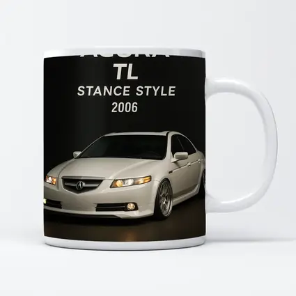 Acura TL Stance Style White Studio