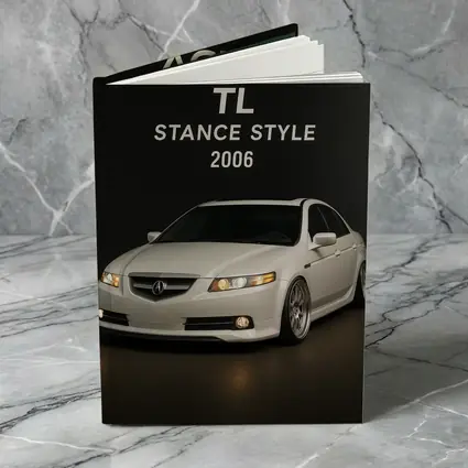 Acura TL Stance Style White Studio