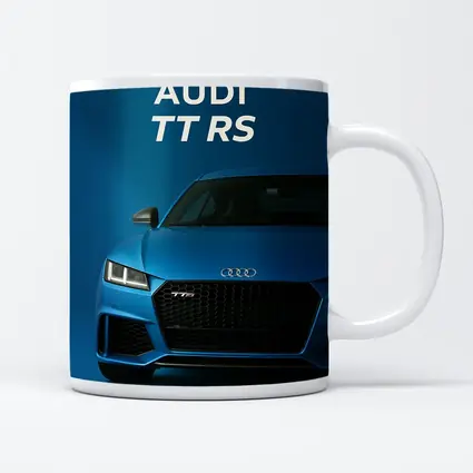 Audi TT RS Blue Studio Front View