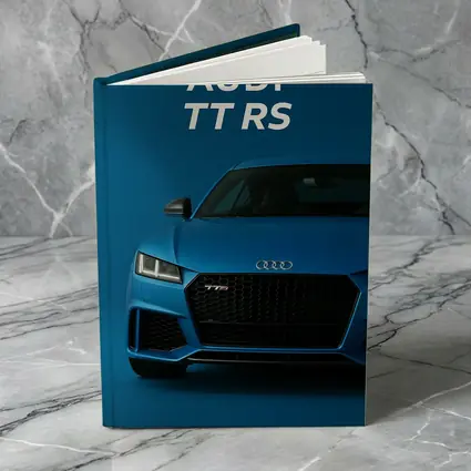 Audi TT RS Blue Studio Front View