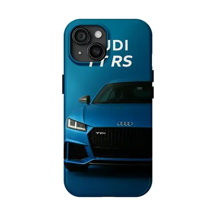 Audi TT RS Blue Studio Front View