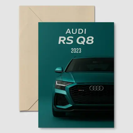 Audi RS Q8 2023 Teal Green Front