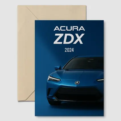 2024 Acura ZDX Blue Front View