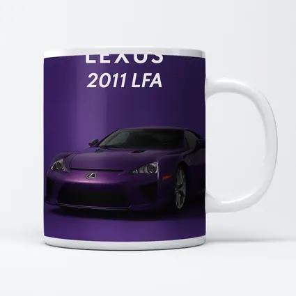 Lexus LFA Purple Sports Car Art Print