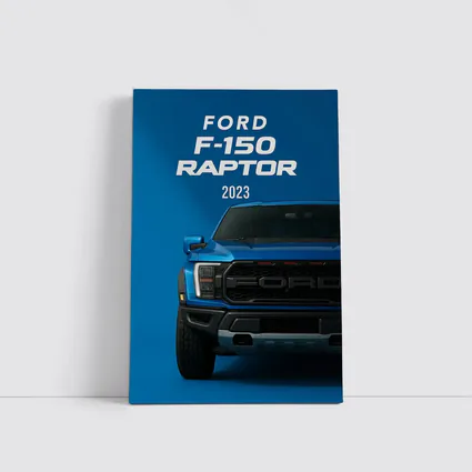 Ford F-150 Raptor 2023 Blue Front