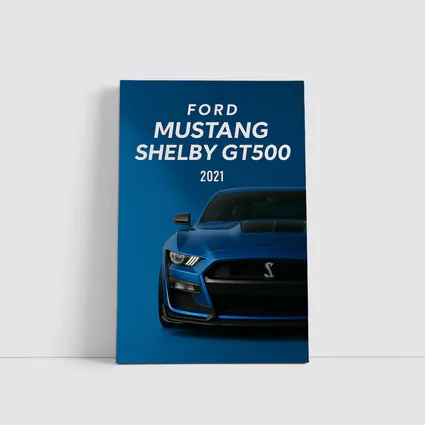 Ford Mustang Shelby GT500 Blue Front View