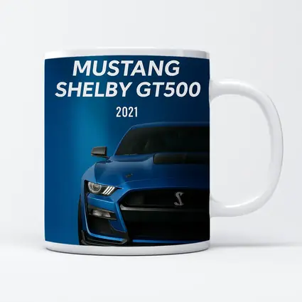 Ford Mustang Shelby GT500 Blue Front View