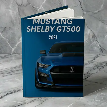 Ford Mustang Shelby GT500 Blue Front View