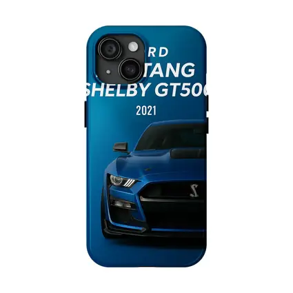 Ford Mustang Shelby GT500 Blue Front View