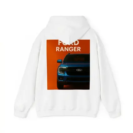 Ford Ranger Truck Front View Orange Background