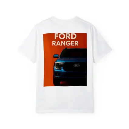 Ford Ranger Truck Front View Orange Background