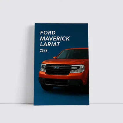 2022 Ford Maverick Lariat Orange Front View