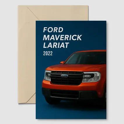 2022 Ford Maverick Lariat Orange Front View
