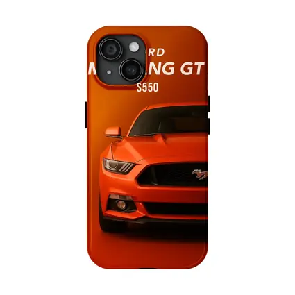 Ford Mustang GT S550 Orange Background Art