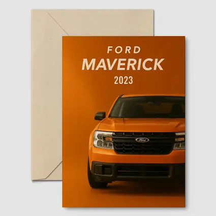 Ford Maverick 2023 Orange Front View