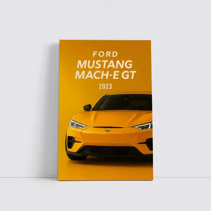 Ford Mustang Mach-E GT Yellow Background