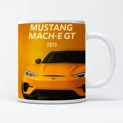 Ford Mustang Mach-E GT Yellow Background