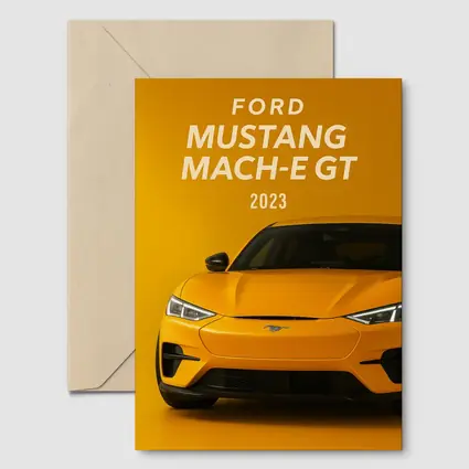 Ford Mustang Mach-E GT Yellow Background
