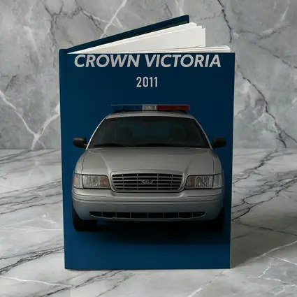 Ford Crown Victoria Police Car Blue Background