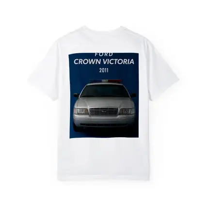 Ford Crown Victoria Police Car Blue Background