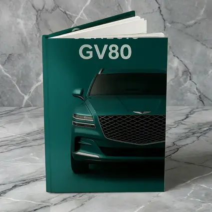 Genesis GV80 SUV Green Teal Background
