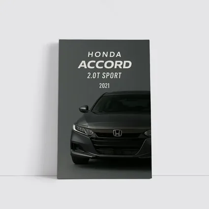 Honda Accord Sport Front View Dark Background