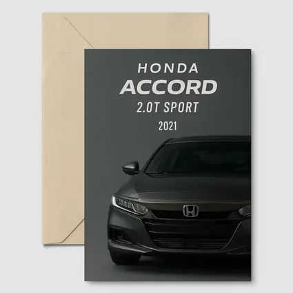 Honda Accord Sport Front View Dark Background