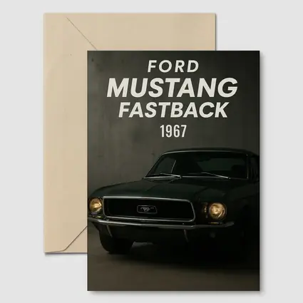 Ford Mustang Fastback 1967 Dark Studio